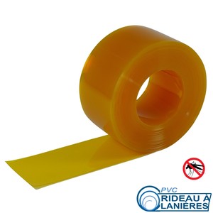 PVC Rolle Stallvorhang gelb transparent