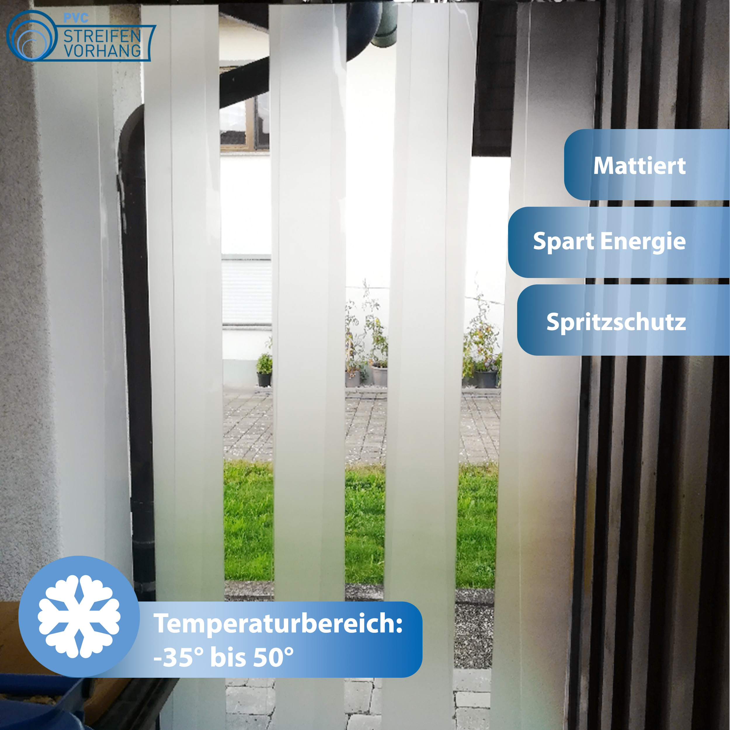Bande de remplacement pour rideau en PVC, mat – Image 4
