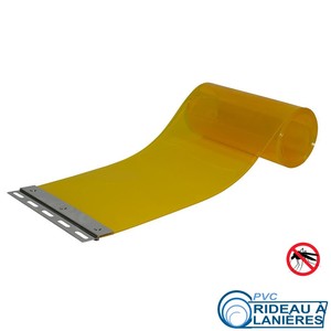 PVC Ersatzstreifen Stallvorhang gelb transparent