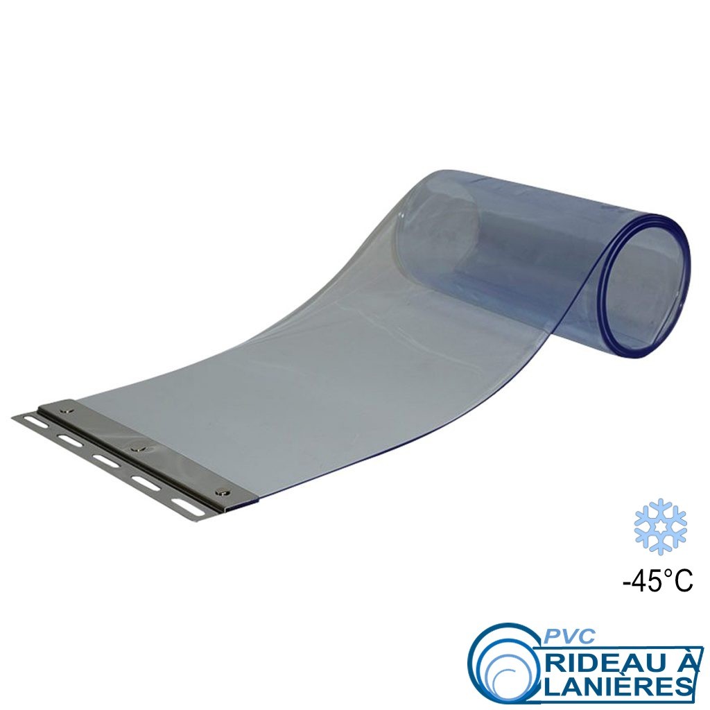 PVC Ersatzstreifen für Kühlhäuser blau transparent