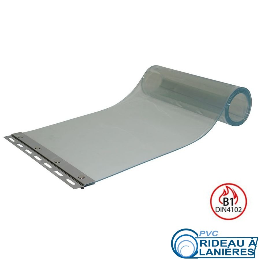 PVC Ersatzstreifen feuerhemmend B1 transparent