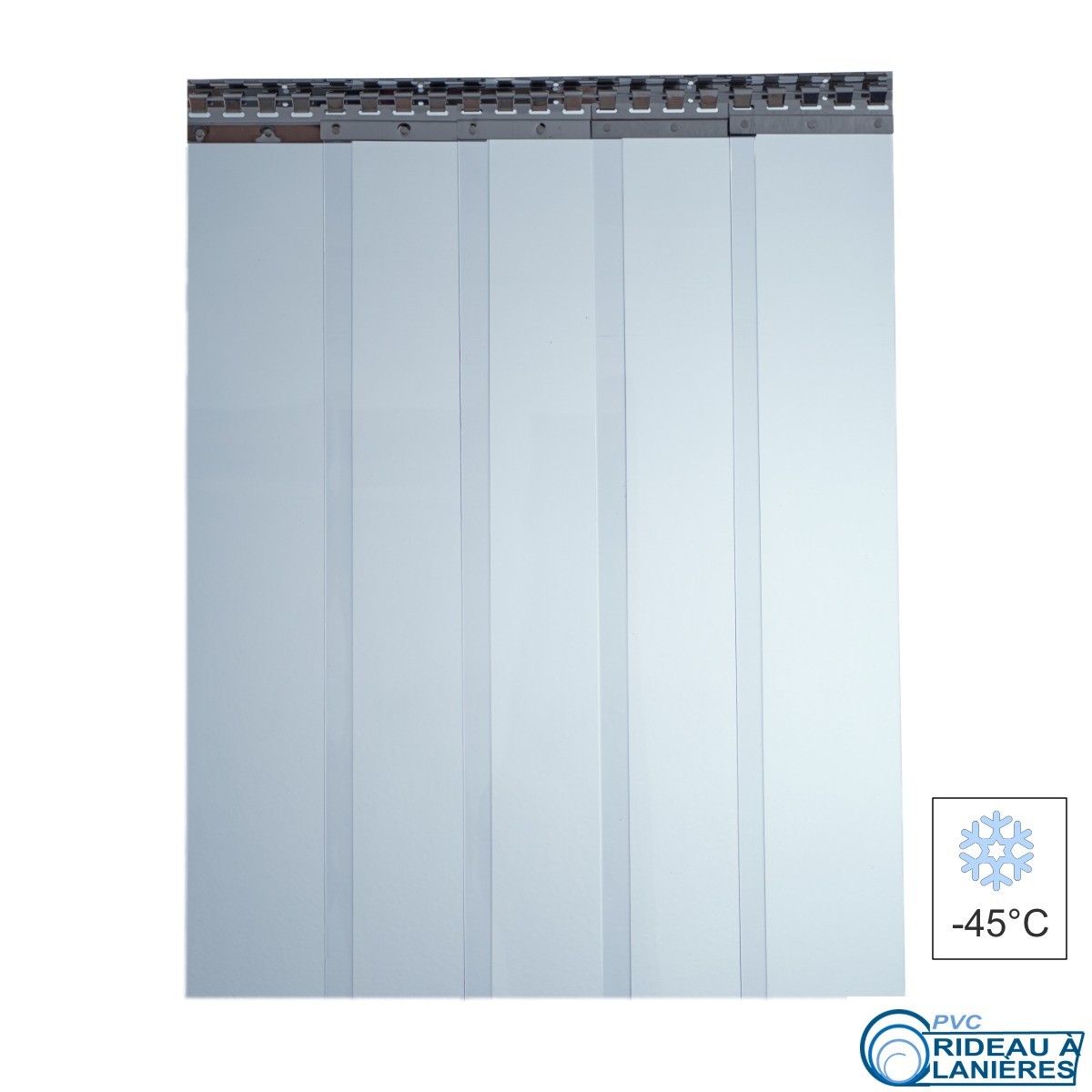PVC Streifenvorhang Kühlhaus transparent