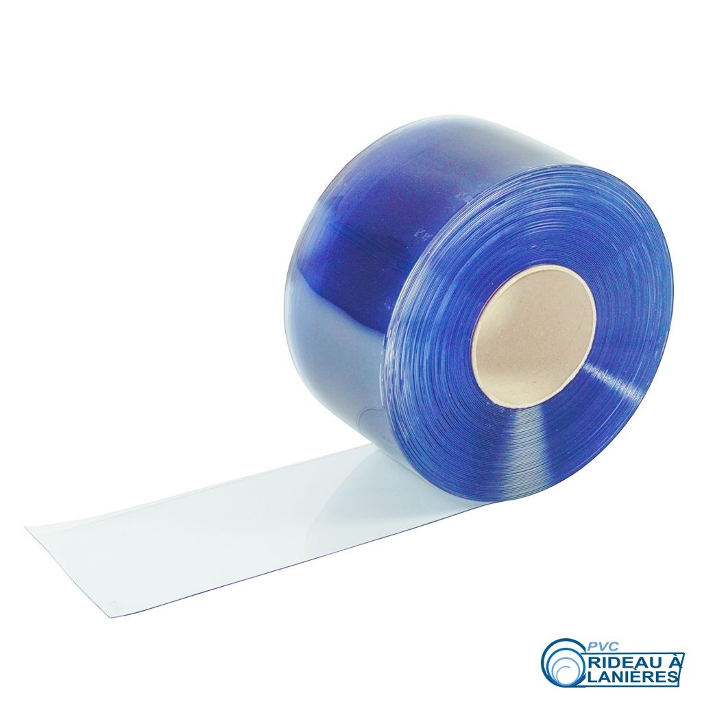 Bande de remplacement pour rideau en PVC BLEU-TRANSPARENT – Image 2